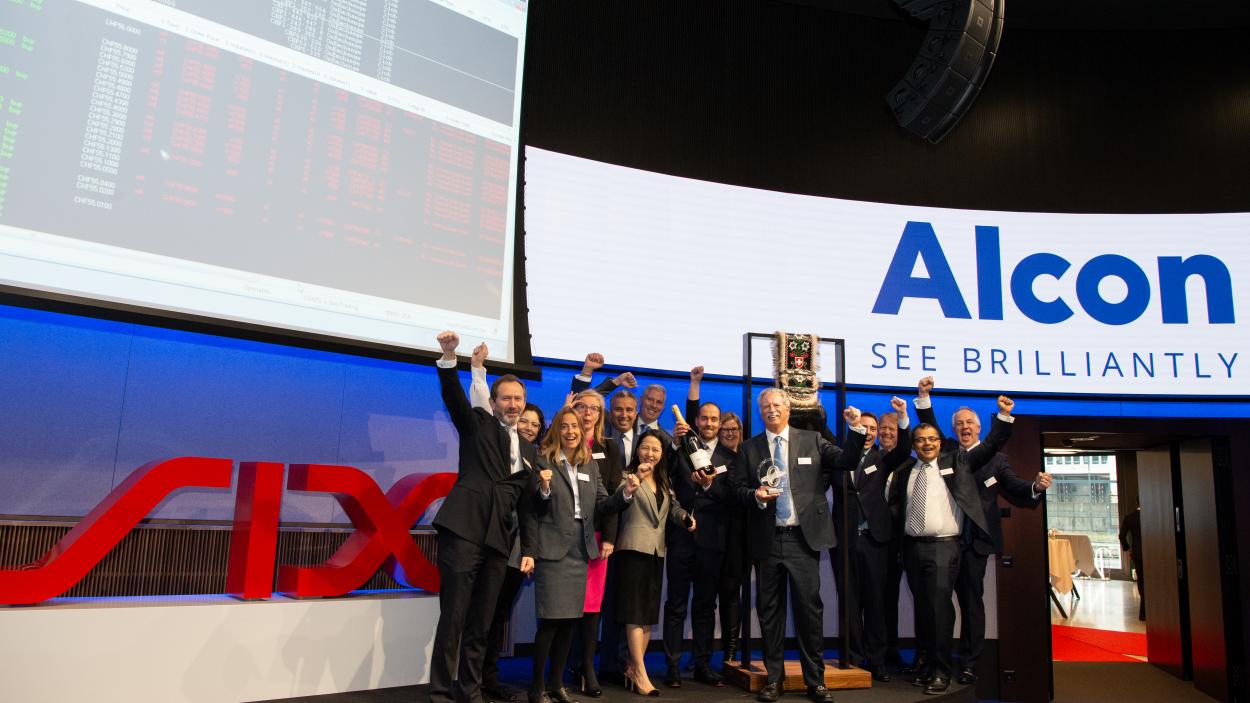 Alcon, leader mondial de l’ophtalmologie, est cotée à la bourse Suisse
