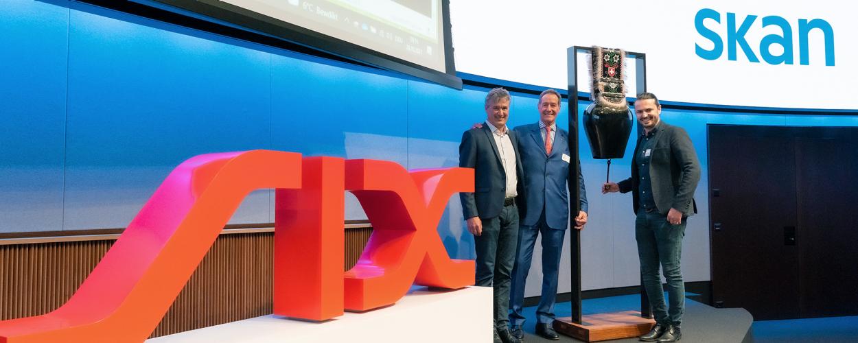 SKAN Group: Thomas Huber, CEO; Dr. Gert Thönen, Chairman; Burim Maraj, CFO (from left to right)